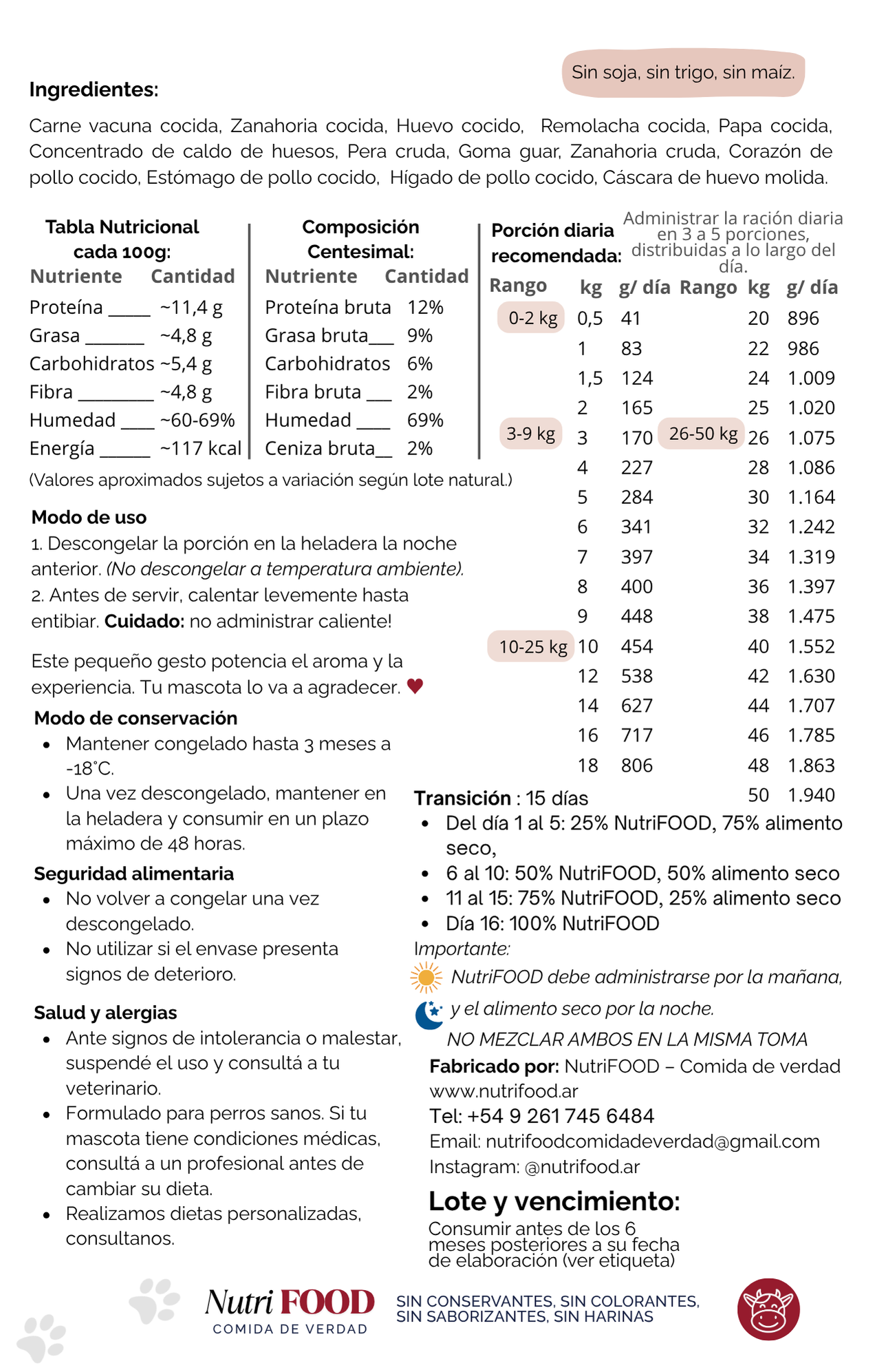 NutriFOOD Carne Vacuna