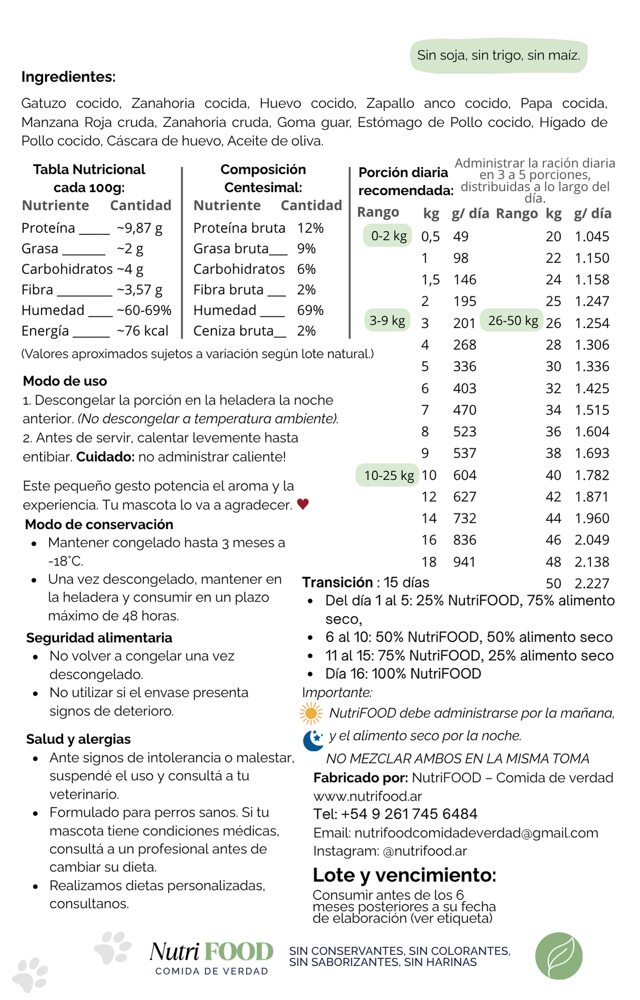 NutriFOOD Light