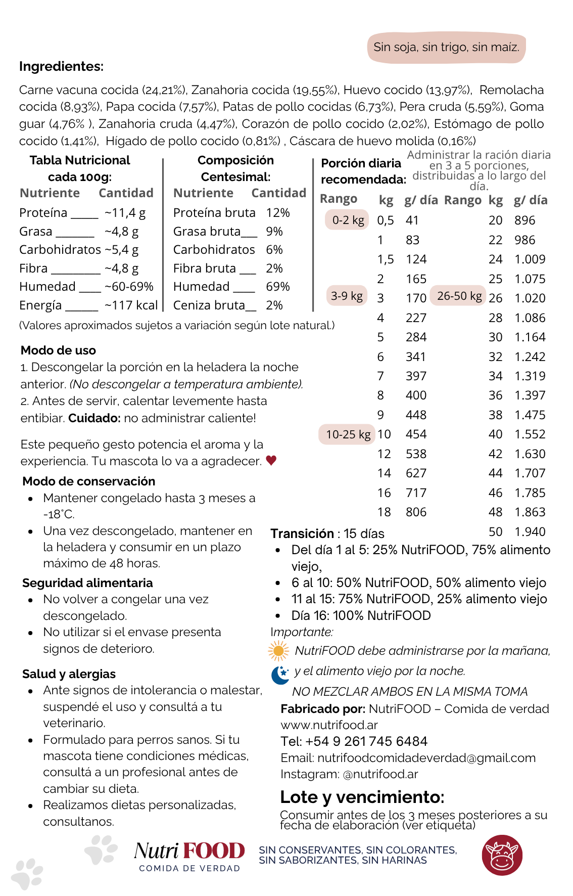 NutriFOOD Carne Vacuna