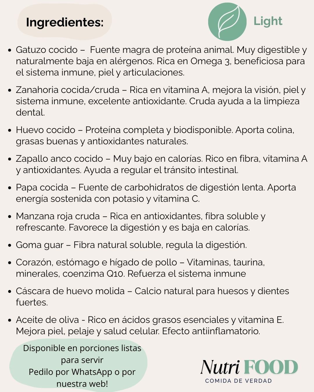 NutriFOOD Light